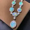 Suministro Exclusivo Transfronterizo de Collares de Ópalo Natural, Estilo de Lujo Ligero y Gama Alta, Modelos Nuevos, Venta Directa del Fabricante, Más Vendidos en Douyin