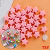 Estrella pentagrama luminosa de acrílico de 12 mm, cabeza de cuerda para pulsera DIY con cuentas, accesorios de joyería, lindo color caramelo