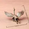 Figura de Animal Ganso Hongyan Vintage de Latón para Mascota de Té, Decoración de Artesanía para Oficina, Sala de Estar, Escritorio, Micro Paisaje, Adorno