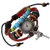 Venda Direta da Fábrica Novo Bracelete de Couro Bovino com Contas, Personalizado, Versátil e Ajustável Relógio Feminino, Joia da Moda para Estudantes