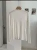 KEKEZOON Color Sólido Cuello Alto Ajustado Favorecedor Manga Larga Top Básico de Punto para Mujer Otoño Invierno Ropa Interior 8990