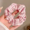 Scrunchie Floral Estilo Pastoral para Mulheres, Prendedor de Cabelo Doce Moda Coreana, Corda de Cabelo de Nicho de Alta Qualidade, Acessório de Cabelo para Rabo de Cavalo Baixo