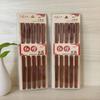 Palillos Domésticos Palillos de Sándalo Rojo Sin Pintura Sin Cera Juego de Palillos de Madera 10 Pares Venta al por Mayor para Vendedores Ambulantes