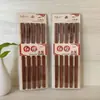 Palillos Domésticos, Palillos de Sándalo Rojo, Juego de Palillos de Madera sin Pintar ni Encerar, 10 Pares, Venta al por Mayor para Vendedores Ambulantes