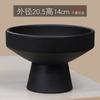 Estilo Chinês Junho neve bambu cálamo bola vaso de cerâmica para flores paisagem sala de estar área de trabalho retro Zen Jianshan utensílios para arranjos florais