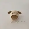 Gorro de Protección para Orejas de Bebé Primavera y Otoño Delgado Súper Lindo Oso con Cordones Sudadera Gorro Bebé Caliente Infantil