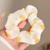 Goma para el pelo suave estilo francés para mujer, goma para el pelo de tela de alta gama, accesorio para moño, banda elástica para coleta baja