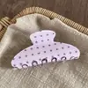 Pinza Elegante para Moño Alto para Mujeres Parte Trasera de la Cabeza Pinza de Flor de Giro de Una Palabra de Gama Alta Pinzas para el Cabello Pinza de Pato Pasador