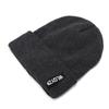 Gorro de punto negro de caña alta para hombre y mujer, otoño e invierno, estilo coreano, color sólido, gorro de lana combinable, estilo japonés, protección para los oídos, gorro cálido y frío, moda