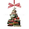 Pingente de Natal Transfronteiriço Novo Decoração de Árvore de Natal Enfeites para Pendurar no Carro Acrílico Plano Livro