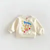 Sudadera de Dibujos Animados Súper Linda para Niñas 2026 Nuevo Otoño Top para Bebé Niña Pulóver con Estampado de Letras Zqy6264
