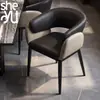 Silla de Comedor Ligera de Lujo Estilo Italiano para Uso Doméstico, Nuevo Modelo 2026 con un Toque de Alta Gama, Adecuada para Mesas de Comedor de Hotel y Restaurante