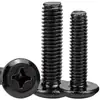 Tornillo de Acero Inoxidable 201 Cabeza Plana Negra Ranura Cruzada Biselada Tornillo de Cabeza Plana Redonda Biselada Ranura Cruzada M4M5M 6m8m1