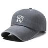 Gorra de Béisbol Suave Lavada y Desgastada con Estampado de Letra Personalizada para Primavera y Otoño, para Hombres y Mujeres, Sombrero Pequeño para el Sol para Mostrar la Cara al Aire Libre