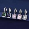 Deseo Comercio Exterior Transfronterizo Suministro Caliente Pendientes de Circonita de Color Arcoíris Pendientes de Personalidad de Moda Pendientes de Diamantes Pendientes de Mujer
