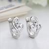 Pendientes elegantes de mujer de Hong Kong con diseño de celebridades de Internet personalizadas, pendientes de moda con hebilla de oreja de música de Hong Kong, hebilla de oreja de princesa dulce para mujer