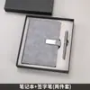 Conjunto de notebook A5 e caneta em estoque, ideal para reuniões e eventos corporativos, um presente prático com opções de personalização de logotipo.