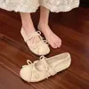 Zapatos Mary Jane Planos con Lazo Estilo Francés, Zapatos de Mujer para Combinar con Faldas, Mocasines Resistentes al Desgaste y Antideslizantes, Nuevo Modelo Primavera Temprana 2025