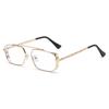 Gafas de Sol Estilo Punk Metálico Jamie con Montura Cuadrada Hueca para Mujer, Gafas de Sol Punk con Doble Puente y Lente Oceánica para Hombre 3550