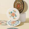 Posavasos de Goma Blanda de PVC Estilo Nacional con Logo, Esterilla de Té Cultural y Creativa, Impresión Digital UV, Esterilla Aislante Creativa, Recuerdo