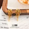 Pendientes de Pluma en Forma de Lágrima Minimalistas de Nicho Aguja de Plata, Únicos y Modernos, Pendientes Más Vendidos Transfronterizos con un Toque de Moda de Alta Gama