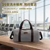 Bolsa de Viagem de Lona Lavável de 16L com Compartimento Independente para Sapatos, Gravação de Logotipo, Opções de Cores Disponíveis, Bolsa Transversal Versátil para Viagens de Verão