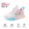 Zapatos infantiles Gioop, zapatillas dulces para niñas, zapatos de princesa papá antideslizantes de suela blanda para niños, zapatillas de correr para niñas