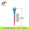 Tee de Golf Más Vendido Transfronterizo del Fabricante Bolixi Tee de Plástico Funda de Goma Blanda Tee Rayado Soporte de Tee de Colores
