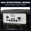 Altavoz Portátil Bluetooth Inalámbrico ZQS6160 con Tarjeta, Carga Inalámbrica y Micrófono con Cable para Exteriores