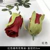 Flor Artificial Cabeça de Flor Vermelha DIY Flor Falsa de Seda Salão de Casamento Decoração de Celebração Adereços Adorno de Cabeça Grampo de Cabelo Pacote de Material de Flor