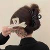 2024 Verano Nuevo Estilo Refrescante Pinza de Agarre con Lazo Rosa Pinza de Disco para el Cabello Pinza de Tiburón Exquisitos Accesorios para el Cabello Pinza para el Cabello