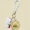 Llavero de Oro Puro 999 con Forma de Moneda Colgante para Bolso Venta al por Mayor Recuerdo Promoción en Transmisión en Vivo Regalo