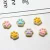 Garras de gatito de dibujos animados mini tridimensionales para joyería DIY, carcasa de teléfono móvil, horquilla de belleza, goma para el pelo, tocado, pendientes, accesorios de resina
