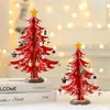 2026 Nova Decoração de Natal Pequena Árvore de Natal de Mesa Pacote de Material DIY para Casa Mini Enfeite Pequeno Presente