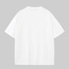 Camiseta de manga curta de algodão puro pesado 270g, feita sob medida, ombro de fora, solta, roupas de trabalho em grupo, uniformes de classe, camisas culturais, logotipo personalizado