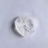 Pedra Crua de Cristal Natural Pedra em Formato de Coração Pedra para Alívio de Estresse Brinquedo Peça 4cm Pedra de Massagem Pedra para Alívio de Estresse no Polegar Pedra de Energia Pequeno Ornamento