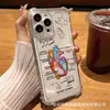 Funda para Teléfono Móvil Apple iPhone 15/16 Aplicable Transfronteriza 13Promax/14/11/12 Cubierta Anti-Caída con Airbag en las Cuatro Esquinas