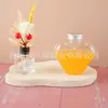 Botella de Amor Desechable Transparente para Bebidas Mascota Botella Creativa Plástico para Yogur Navidad DIY Hecho a Mano Cristal