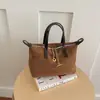 Bolsa transversal feminina minimalista vintage, bolsa de mão casual versátil de cor sólida, bolsa de ombro, bolsa para trabalho/deslocamento, porta-celular, moderna