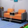 Mesa y sillas de billar, sillones de billar, sillas de spectador de salón de billar de lujo de alta gama, asientos de spectador específicos para competición, sillas de ocio