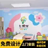 Institución de educación artística papel tapiz de dibujos animados tienda de maternidad e infantil aula de arte recepción de capacitación anfitrión guardería de educación temprana fondo