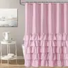Cortina de Ducha de Encaje Lolita de Amazon Hecha a Medida Baño Estilo Americano Empalme Cortina Divisoria de Baño Cortina de Ventana Artesanal Venta al por Mayor