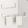 Estante para Toallas con Ventosa para Baño, Extensible, Sin Taladro, Barra para Toallas Giratoria, Estante para Guardar Toallas en el Inodoro