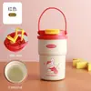 Taza Isotérmica con Asa de Dibujos Animados Muy Atractiva de Acero Inoxidable 316 Taza de Café Portátil para Niños y Estudiantes Vaso de Agua para Exteriores