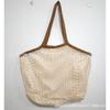 Bolsa de Malla de Algodón Portátil al por Mayor Bolsa de Compras Bolsa de Red para Verduras y Frutas de Supermercado Bolsa de Compras Bolsa Tejida Hueca