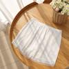 Pantalones de Seguridad Anti-deslizamiento de Seda de Isla Marina de Verano para Mujer con Encaje Delgados de Abrigo Exterior Talla Grande Holgados de Tres Puntos de Seguro