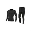 Conjunto de entrenamiento de secado rápido para deportes al aire libre transfronterizo, alta elasticidad, ajuste ceñido, leggings y pantalones largos suaves y lisos de seda de leche, conjunto de dos piezas
