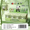 Nuevo modelo de bola de carbón fruta panda caja sorpresa auténtica figurita linda decoración de escritorio para el hogar adorno artesanal creativo