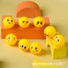 Bebê e Crianças Beliscar e Gritar Bola de Mão Brinquedo de Descompressão Expressão Fofa Rosto Sorridente Enfeites Decorativos Modelo Criativo Bola Colorida