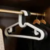 Perchas de Almacenamiento para el Hogar, Antideslizantes, Sin Marcas, Doble Uso, Perchas de Plástico Espeso para Adultos, Perchas de Doble Color Negro y Blanco